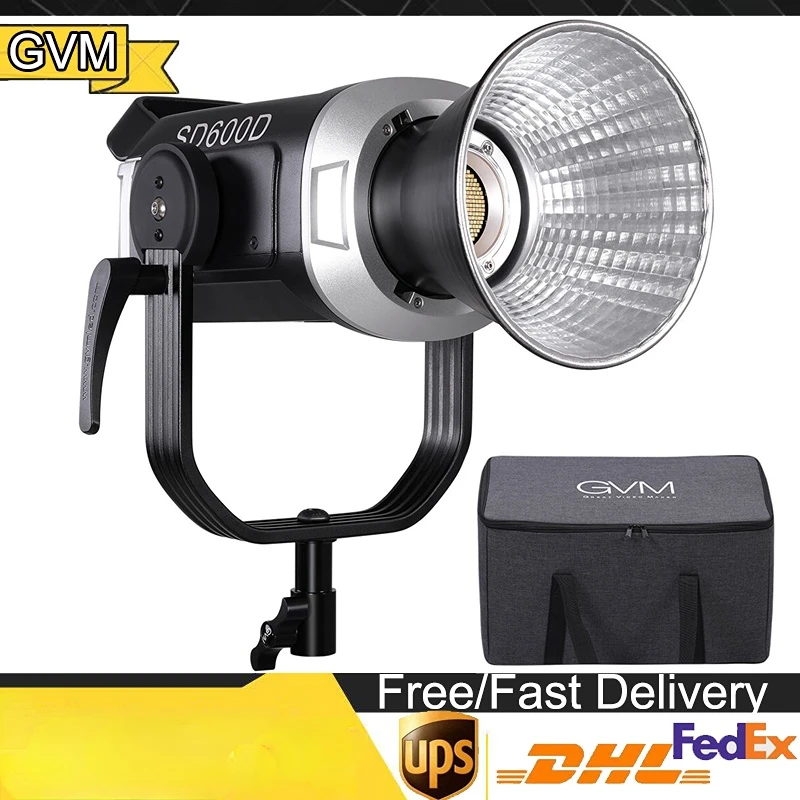 GVM SD600D 600W Color Led Video Lights High Power Studio Spot Light With Stand And Softbox
GVM SD600D 600W Color Led Video Lights High Power Studio Spot Light With Stand And Softbox