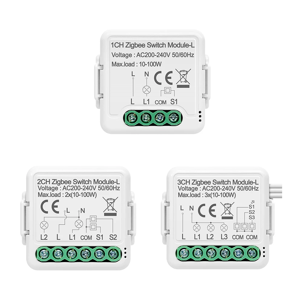 Tuya ZigBee 3.0 Light Switch Module 10A Smart Home DIY Breaker 1 2 3 4 Gang Supports 2 Way Control Works with Alexa Google Home
Tuya ZigBee 3.0 Light Switch Module 10A Smart Home DIY Breaker 1 2 3 4 Gang Supports 2 Way Control Works with Alexa Google Home