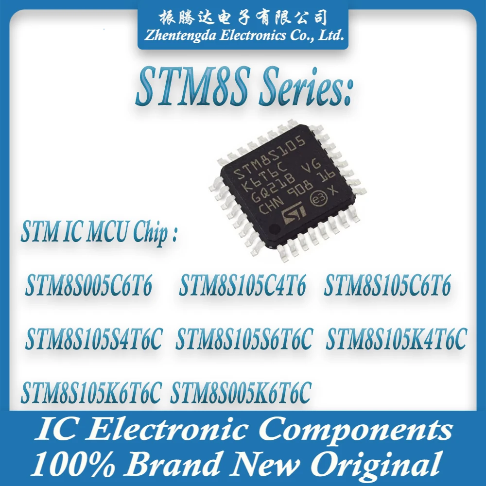 STM8S005K6T6C STM8S005C6T6 STM8S105K4T6C STM8S105K6T6C STM8S105S4T6C STM8S105S6T6C STM8S105C4T6 STM8S105C6T6 STM IC MCU Chip
STM8S005K6T6C STM8S005C6T6 STM8S105K4T6C STM8S105K6T6C STM8S105S4T6C STM8S105S6T6C STM8S105C4T6 STM8S105C6T6 STM IC MCU Chip