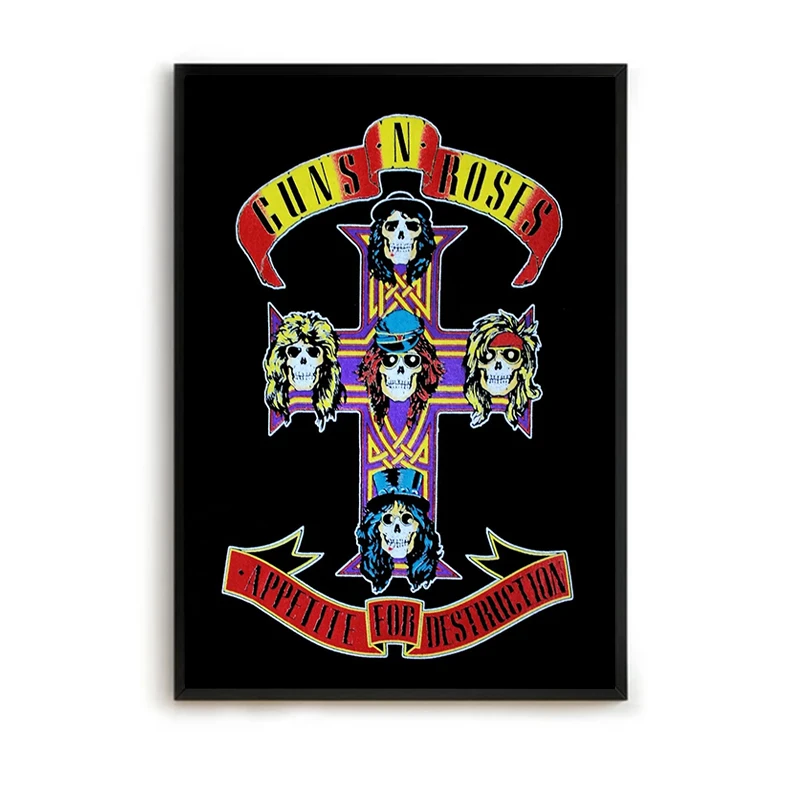 Home Decoration Guns N' Roses Band Poster Paintings on the Wall Decor Decorative Prints Wall Painting on Canvas Decor for Room
Home Decoration Guns N' Roses Band Poster Paintings on the Wall Decor Decorative Prints Wall Painting on Canvas Decor for Room