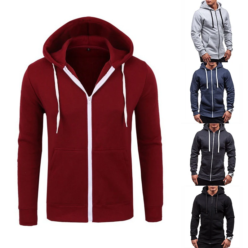 Men's Casual Fashion Solid Color Sweaters Long Sleeved Sports Hooded Top Slim Fit Man Jacket Cotton Breathable Zipper Sweatshirt
Men's Casual Fashion Solid Color Sweaters Long Sleeved Sports Hooded Top Slim Fit Man Jacket Cotton Breathable Zipper Sweatshirt