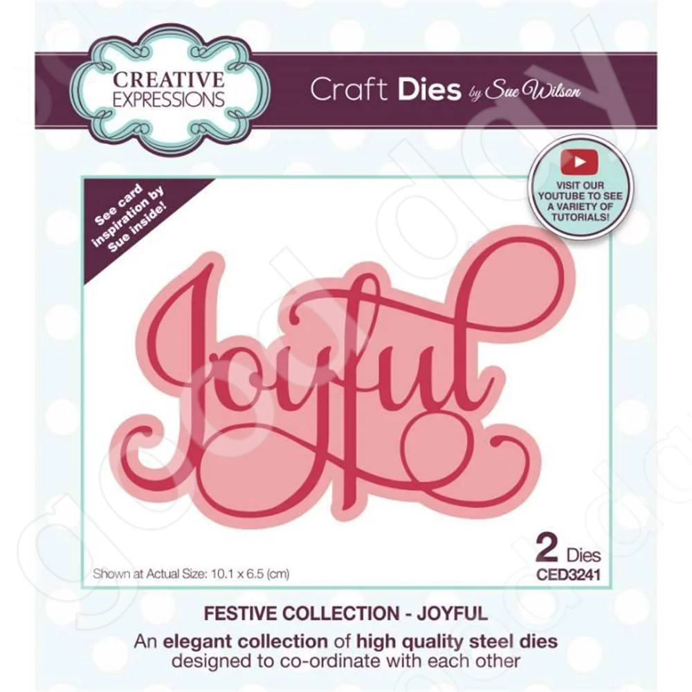 New Christmas 2022 Arrival Joyful Craft Metal Cutting Dies Scrapbook Diary Decoration Embossing Template Diy card Handmade
New Christmas 2022 Arrival Joyful Craft Metal Cutting Dies Scrapbook Diary Decoration Embossing Template Diy card Handmade