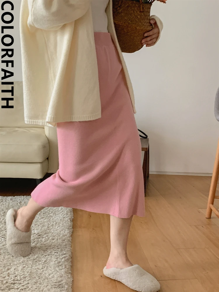 Colorfaith New 2022 Knitting Split High Waist Elegant Korean Fashion Autumn Winter Women Straight Package Hip Skirts SK3813JX
Colorfaith New 2022 Knitting Split High Waist Elegant Korean Fashion Autumn Winter Women Straight Package Hip Skirts SK3813JX