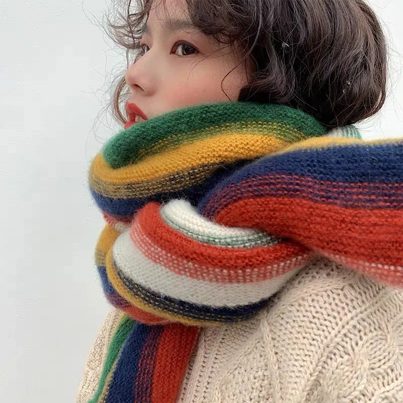 Korean Scarves For Women Autumn And Winter Thicke Knitted Scarf Unisex 2023 Warm Gifts Fashion Female Neck Blanket Wraps beach
Korean Scarves For Women Autumn And Winter Thicke Knitted Scarf Unisex 2023 Warm Gifts Fashion Female Neck Blanket Wraps beach
