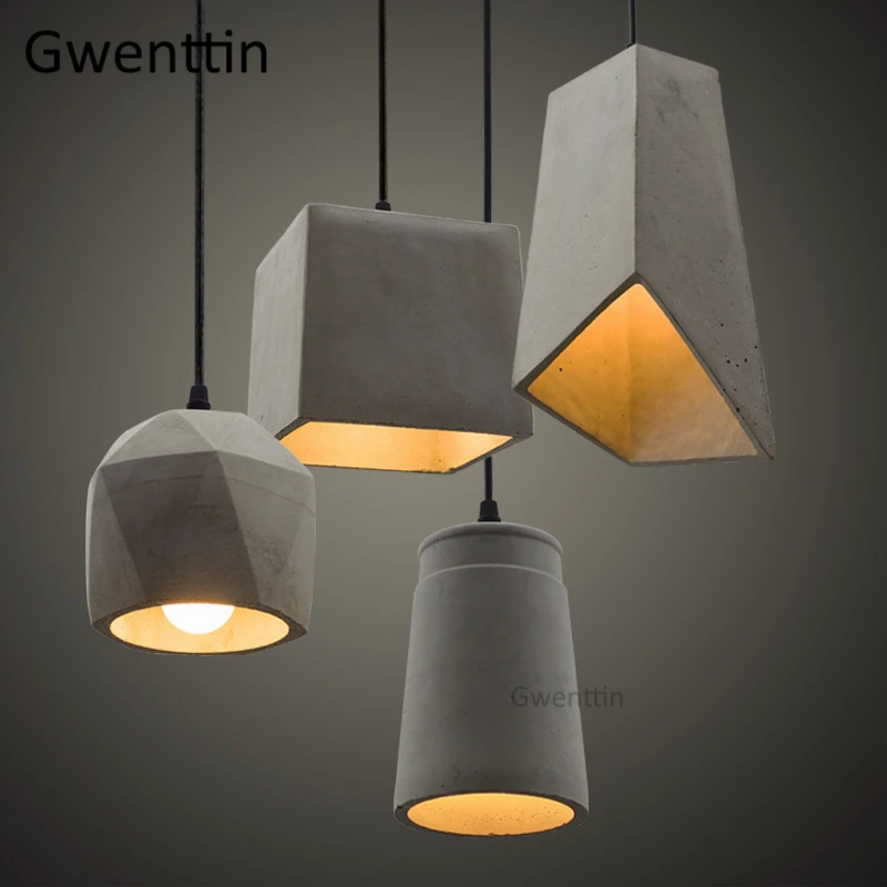 Vintage Led Pendant Lights Cement Hanging Lamps Retro Loft Industrial Lamp for Dining Room Kitchen Lighting Fixtures Home Decor
Vintage Led Pendant Lights Cement Hanging Lamps Retro Loft Industrial Lamp for Dining Room Kitchen Lighting Fixtures Home Decor