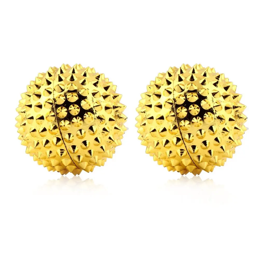 1 Pair Magnetic Ball Roller Fitness Relieve Muscle Tension Hand Massage Ball Acupoint Muscle Relaxation Physical Therapy 
1 Pair Magnetic Ball Roller Fitness Relieve Muscle Tension Hand Massage Ball Acupoint Muscle Relaxation Physical Therapy