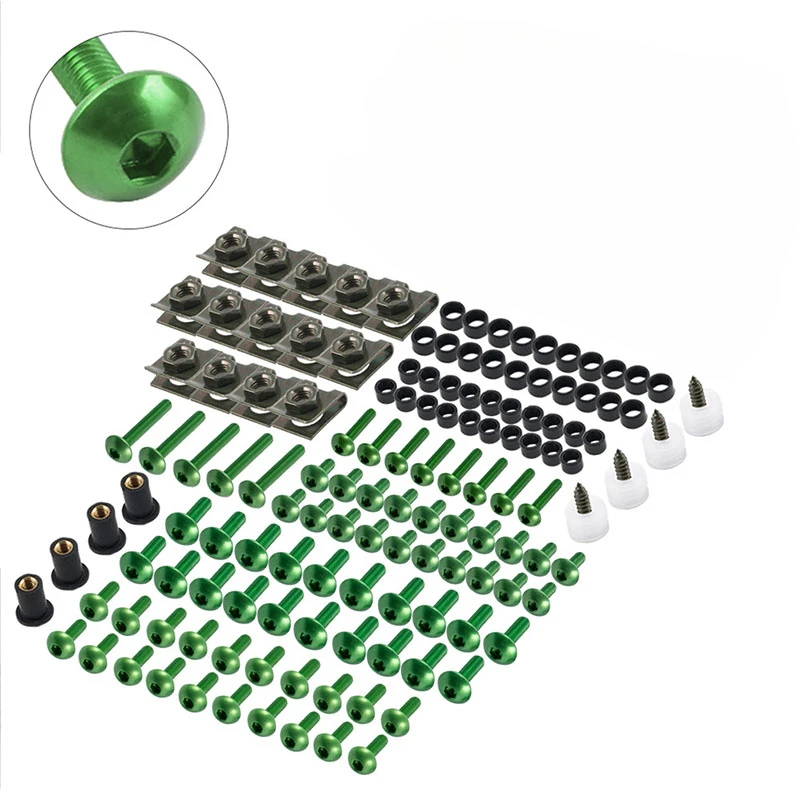 177pcs Motorcycle Fairing Bolts Body Screws Nuts For Kawasaki Z900 Z750 Z800 Z650 Z1000 Er6n Versys 650 Zx6r Zx10r Ninja 400 300
177pcs Motorcycle Fairing Bolts Body Screws Nuts For Kawasaki Z900 Z750 Z800 Z650 Z1000 Er6n Versys 650 Zx6r Zx10r Ninja 400 300