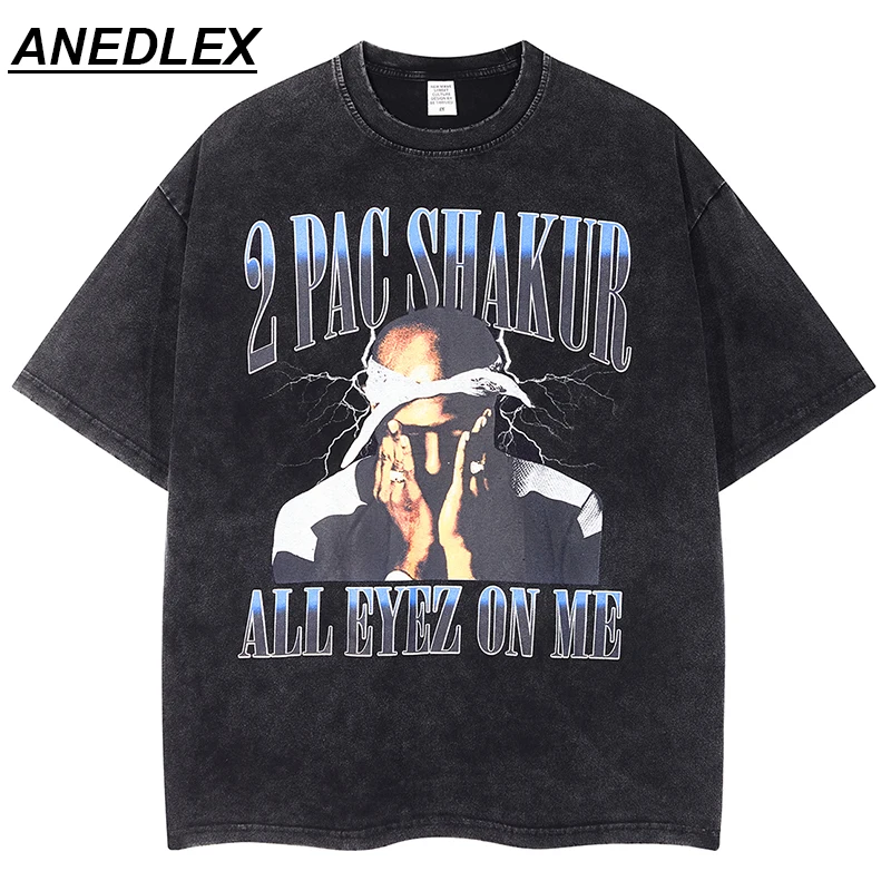 2022 Washed Vintage T-Shirt Men Cotton Oversized Summer Rapper 2PAC Portrait Graphic Printed T Shirt Hip Hop Streetwear Top Tees
2022 Washed Vintage T-Shirt Men Cotton Oversized Summer Rapper 2PAC Portrait Graphic Printed T Shirt Hip Hop Streetwear Top Tees