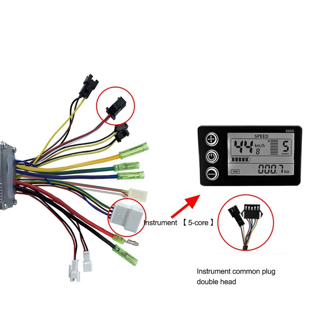Ebike JN 15A Square Wave SM with Light Controller S886 Display for 36V/48V 250W/350W Electric Mountain Bike Conversion
Ebike JN 15A Square Wave SM with Light Controller S886 Display for 36V/48V 250W/350W Electric Mountain Bike Conversion