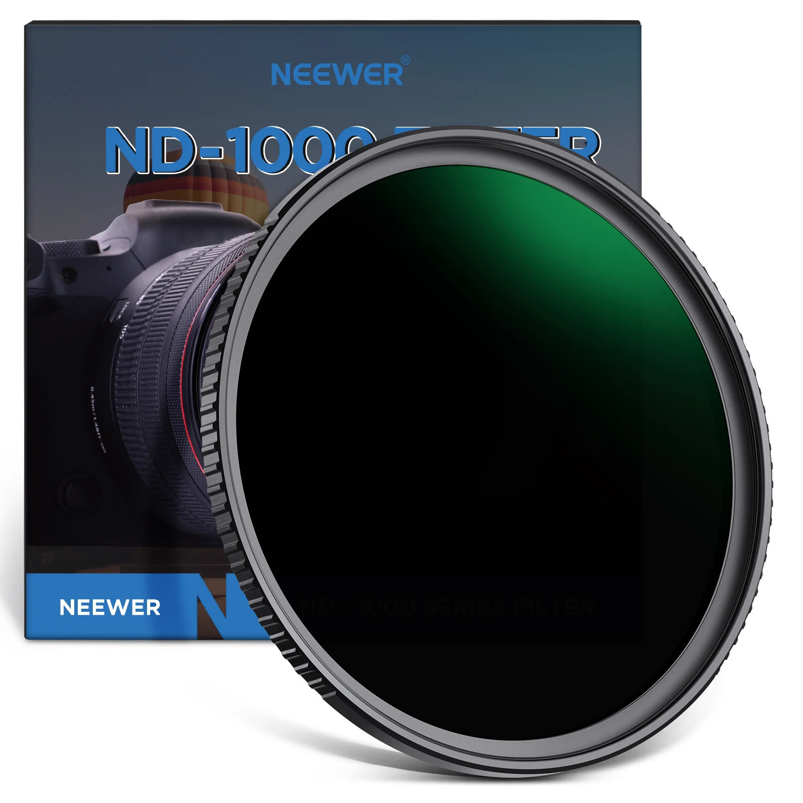 

NEEWER ND1000 ND фильтр для объектива, фильтр для объектива нейтральной плотности с 10 остановками, Многослойное оптическое стекло с нанопокрытием HD