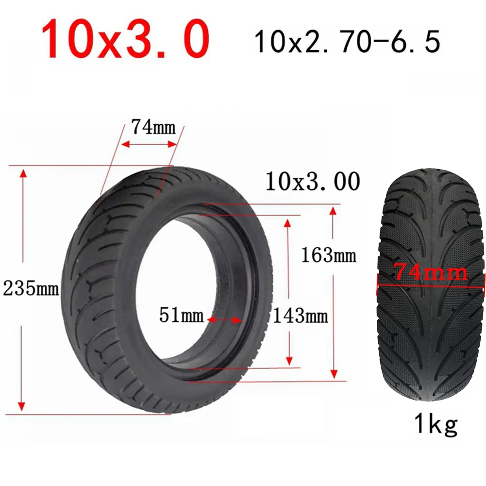 1pc Tire ELECTRIC SCOOTER 10" INCH SOLID TYRE 10x3.0 (10*2.70-6.5) Non-Pneumatic Tire For Electric Scooters, Hoverboard
1pc Tire ELECTRIC SCOOTER 10" INCH SOLID TYRE 10x3.0 (10*2.70-6.5) Non-Pneumatic Tire For Electric Scooters, Hoverboard