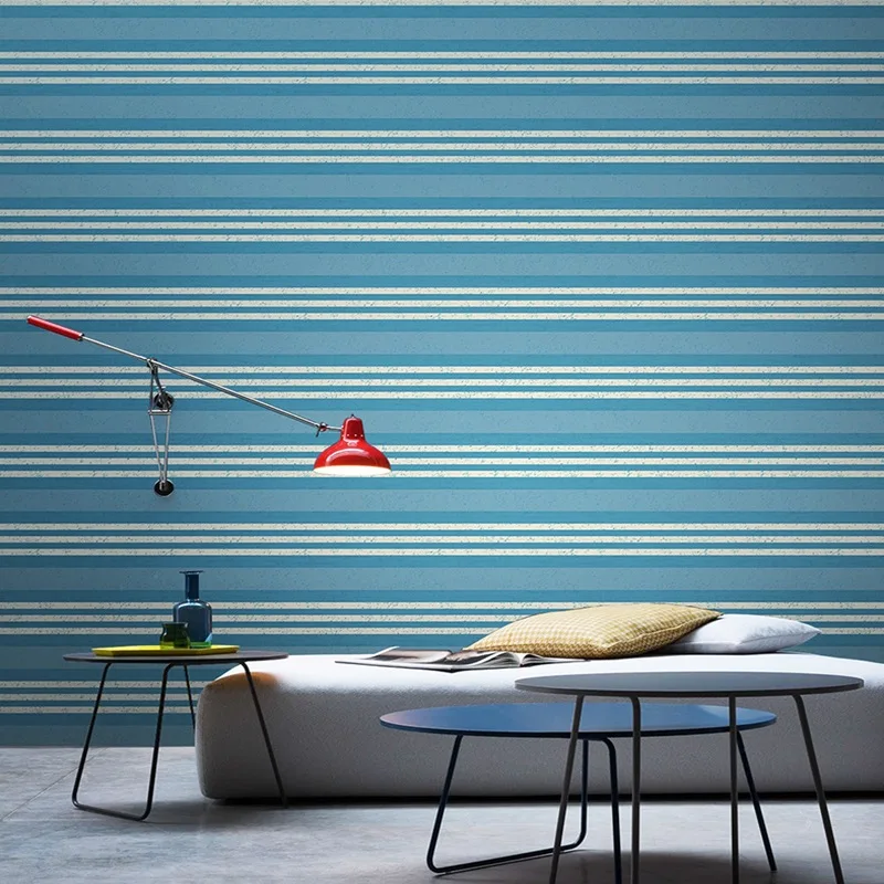 Nordic Style Mediterranean Blue Red Striped Wallpaper Modern Simple Living Room Bedroom Background Clothing Shop Wallpaper
Nordic Style Mediterranean Blue Red Striped Wallpaper Modern Simple Living Room Bedroom Background Clothing Shop Wallpaper