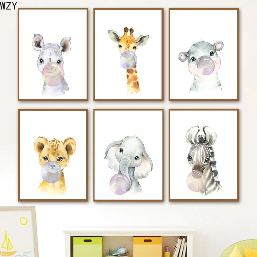 watercolorBubble Elephant Giraffe ChildNordic PosterAnimal Wall Art Canvas BabyRoom DecorationPicture Nursery PrintKidPainting
watercolorBubble Elephant Giraffe ChildNordic PosterAnimal Wall Art Canvas BabyRoom DecorationPicture Nursery PrintKidPainting