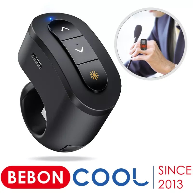 2.4GHz Rechargeable Wireless Presenter Finger Ring With Red Light USB Presentation Remote for Mac Win 10 8 7 XP PowerPoint PPT
2.4GHz Rechargeable Wireless Presenter Finger Ring With Red Light USB Presentation Remote for Mac Win 10 8 7 XP PowerPoint PPT