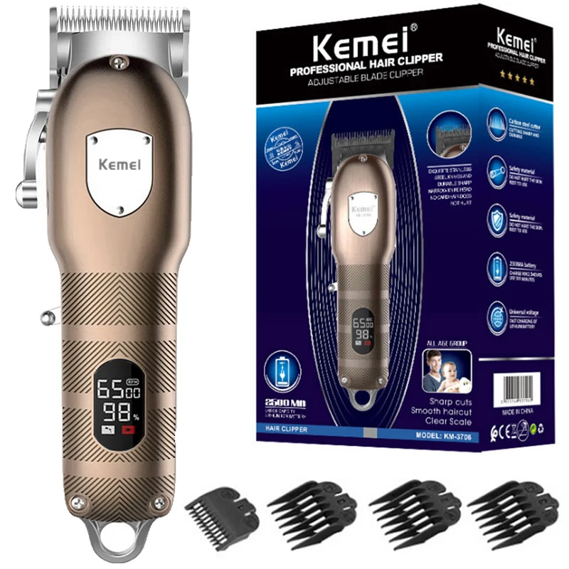 Professional Barber Hair Clipper Set Rechargeable Electric Finish Cutting Machine Beard Trimmer Shaver Cordless Hair Trimmer
Professional Barber Hair Clipper Set Rechargeable Electric Finish Cutting Machine Beard Trimmer Shaver Cordless Hair Trimmer