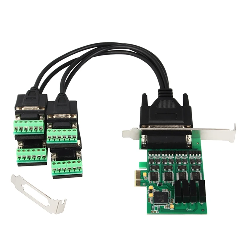 PCI Express To 4 Ports High Speed RS422 RS485 Multi Serial Pcie Industrial I/O Card Exar 17V354 With Low Profile Bracket
PCI Express To 4 Ports High Speed RS422 RS485 Multi Serial Pcie Industrial I/O Card Exar 17V354 With Low Profile Bracket