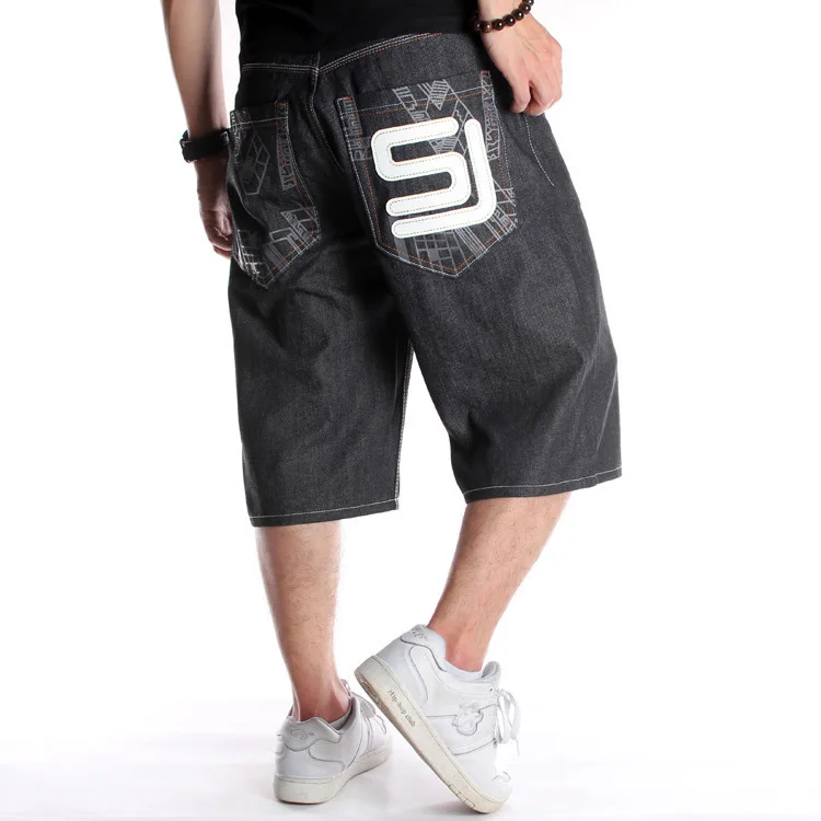 High Quality Hip Hop Shorts Men Loose Printed Cropped Trousers Large Size Skateboard Denim Cropped Pants
High Quality Hip Hop Shorts Men Loose Printed Cropped Trousers Large Size Skateboard Denim Cropped Pants