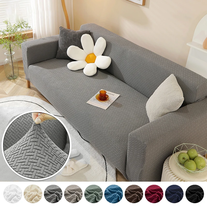 Elastic Sofa Covers for Living Room Stretch Thick Jacquard Slipcover for Armchair Sofa L-shaped Corner Sofa 1/2/3/4 Seater
Elastic Sofa Covers for Living Room Stretch Thick Jacquard Slipcover for Armchair Sofa L-shaped Corner Sofa 1/2/3/4 Seater