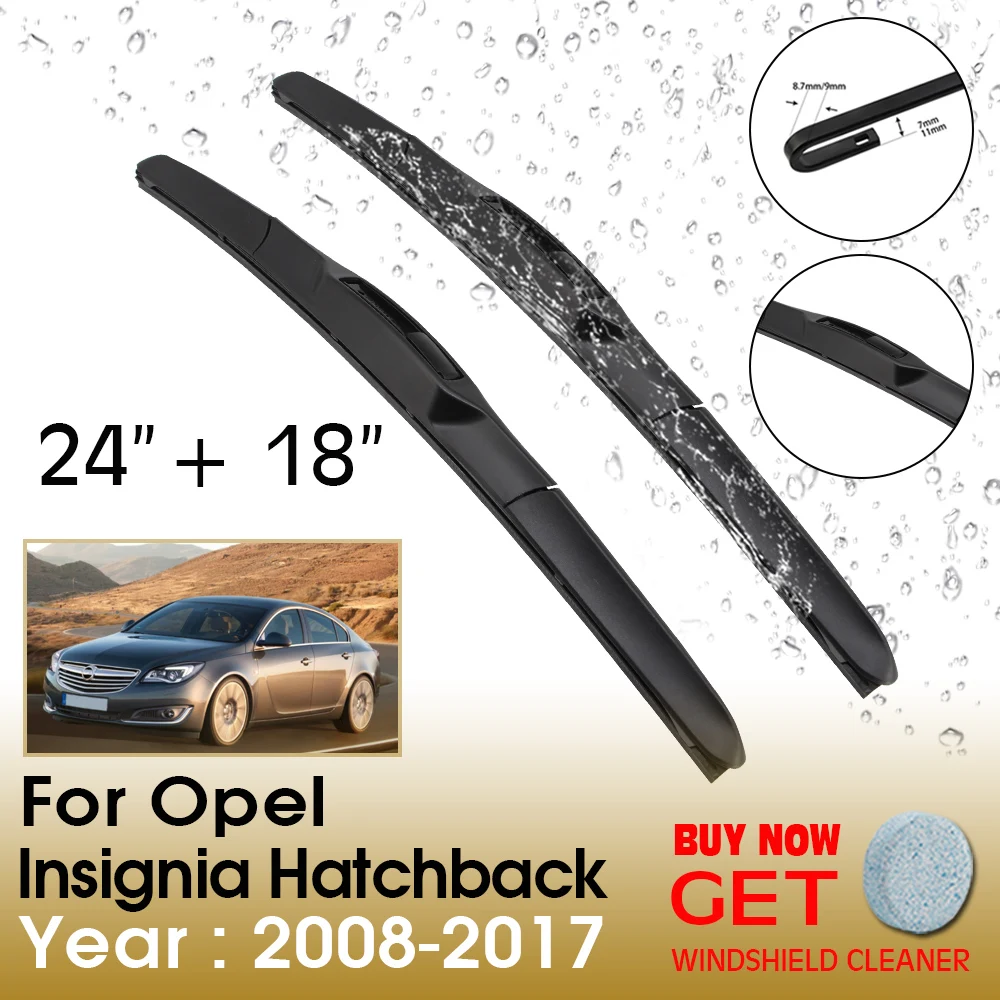 Car Wiper Blade For Opel Insignia Hatchback 24"+18" 2008-2017 Front Window Washer Windscreen Windshield Wipers Blade Accessories
Car Wiper Blade For Opel Insignia Hatchback 24"+18" 2008-2017 Front Window Washer Windscreen Windshield Wipers Blade Accessories