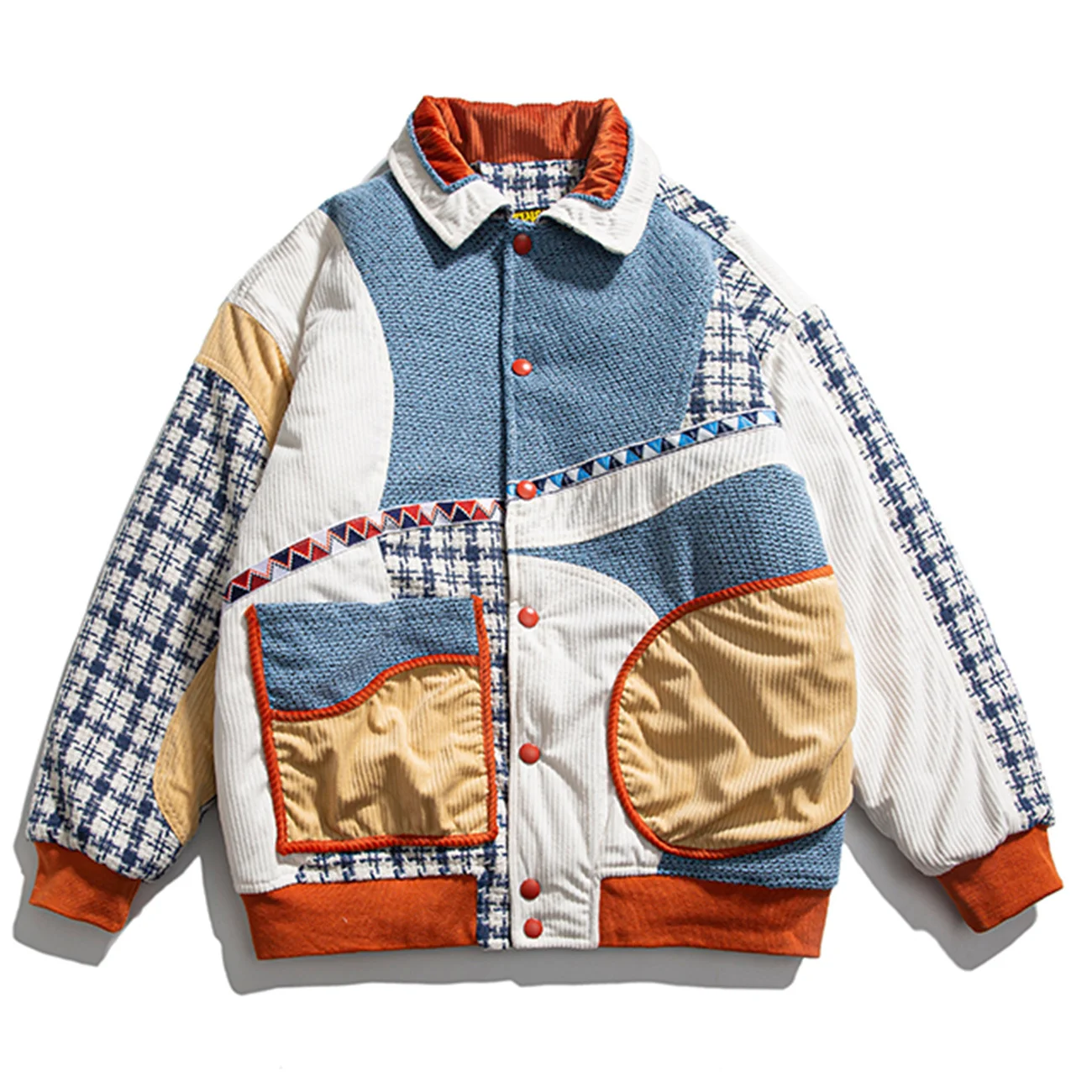 Men Women Hip Hop Baseball LACIBLE Coat Varsity Contrast Stitching Jacket Outwear Streetwear Tops Thick
Men Women Hip Hop Baseball LACIBLE Coat Varsity Contrast Stitching Jacket Outwear Streetwear Tops Thick