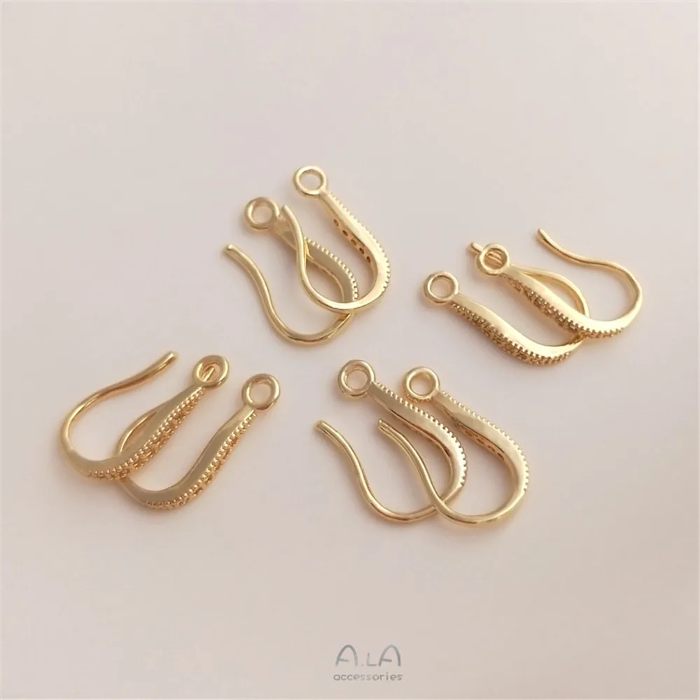 Earring accessories 14K Gold Filled encrusted zircon earhook strap strap handmade DIY earring material
Earring accessories 14K Gold Filled encrusted zircon earhook strap strap handmade DIY earring material