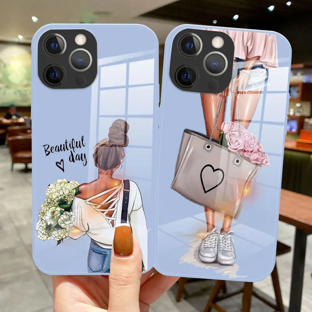 Phone Cases for IPhone 13 Pro Max lavender purple Glass for IPhone 12 11 Pro 7 8 Plus XS Max Fashion coffee Beautiful Girl Cover
Phone Cases for IPhone 13 Pro Max lavender purple Glass for IPhone 12 11 Pro 7 8 Plus XS Max Fashion coffee Beautiful Girl Cover