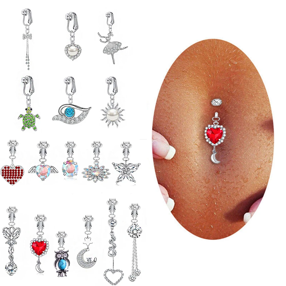 Cartilage Earring Clip Fake Belly Piercing Belly Navel Rings Nave Clip Fake Belly Button Ring Jewelry Butterfly Clip Navel Ring
Cartilage Earring Clip Fake Belly Piercing Belly Navel Rings Nave Clip Fake Belly Button Ring Jewelry Butterfly Clip Navel Ring