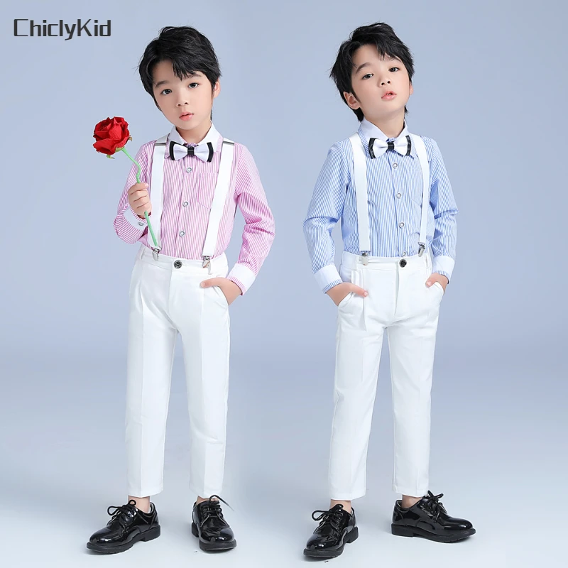 Boys Formal Dress Suit Shirt Suspender Pants Jumpsuit Kids Overalls Toddler Candy Color Clothes Set Child School Uniform Costume
Boys Formal Dress Suit Shirt Suspender Pants Jumpsuit Kids Overalls Toddler Candy Color Clothes Set Child School Uniform Costume