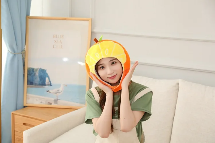 30cm Cosplay Simulation lovely orange hat Cartoon headgear photo performance props Stuffed Plush Toys costume party girl gift
30cm Cosplay Simulation lovely orange hat Cartoon headgear photo performance props Stuffed Plush Toys costume party girl gift