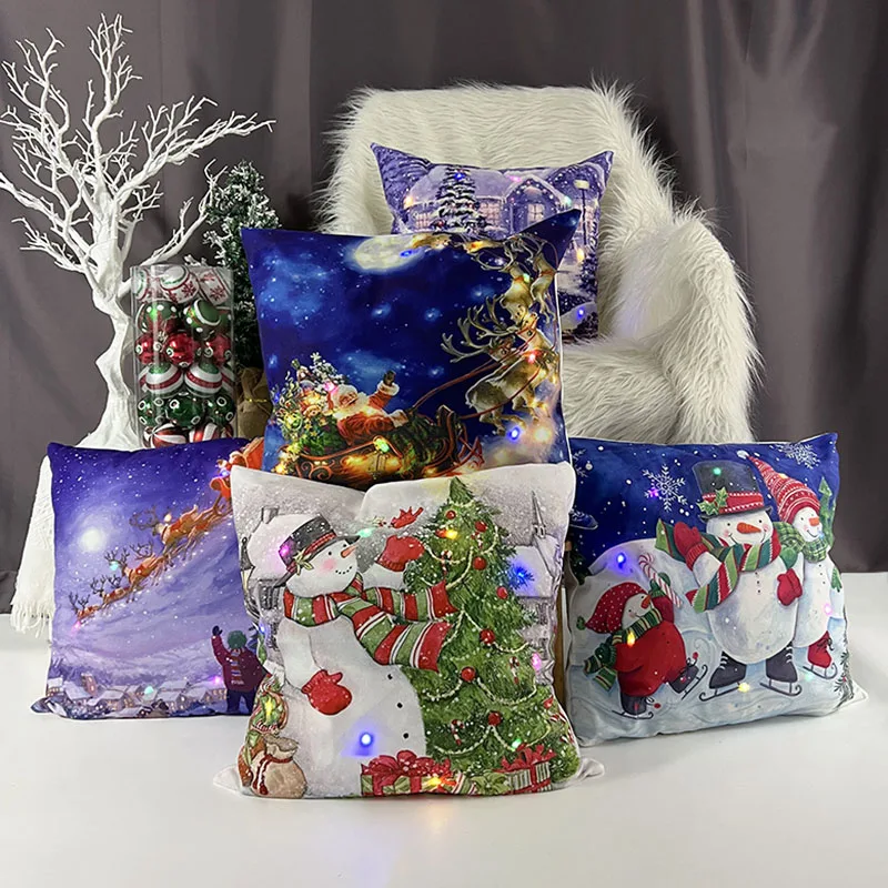 45cm LED Christmas Pillowcase Merry Christmas Cushion Cover Ornaments For Home Xmas Decor Gift Navidad 2022 Happy New Year 2023
45cm LED Christmas Pillowcase Merry Christmas Cushion Cover Ornaments For Home Xmas Decor Gift Navidad 2022 Happy New Year 2023