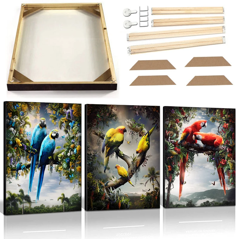 Jungle Bird Luxury Poster Prints with Frame Perching Parrot Peacock Canvas Art Picture Photography Animal Wall Decor Painting
Jungle Bird Luxury Poster Prints with Frame Perching Parrot Peacock Canvas Art Picture Photography Animal Wall Decor Painting