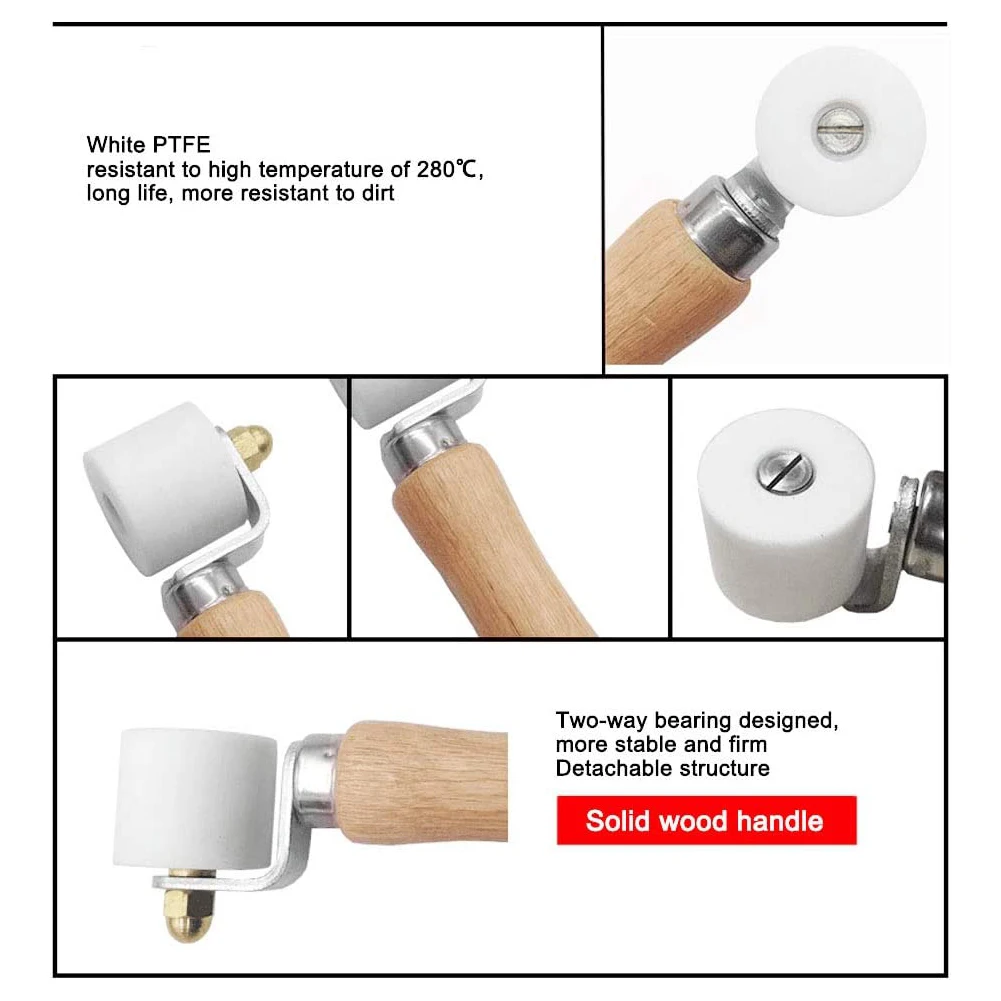 Pressure Roller Silicon Seam Hand Hand Pressure Roller Welding Roller 28mm Silicone For PVC Welding Seam Hand White Wood
Pressure Roller Silicon Seam Hand Hand Pressure Roller Welding Roller 28mm Silicone For PVC Welding Seam Hand White Wood