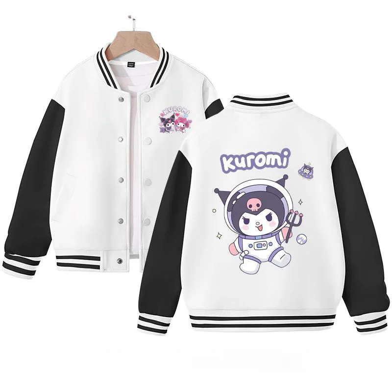 Sanrios Kawaii Anime My Melody Kuromi Cute Cartoon Women's Jacket Spring and Autumn New Loose Sports Baseball Uniform Girl Gift
Sanrios Kawaii Anime My Melody Kuromi Cute Cartoon Women's Jacket Spring and Autumn New Loose Sports Baseball Uniform Girl Gift