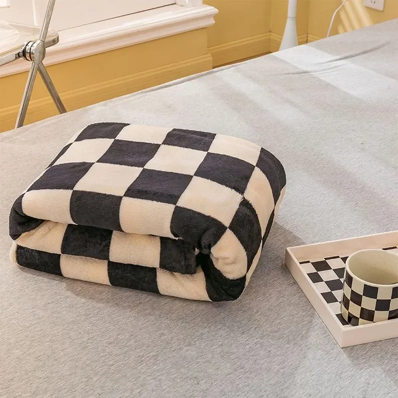 Ins Checkerboard Blanket Summer Blanket For Beds Coral Fleece Winter Blanket Office Cushion Sofa Newborn Towel плед Swaddles
Ins Checkerboard Blanket Summer Blanket For Beds Coral Fleece Winter Blanket Office Cushion Sofa Newborn Towel плед Swaddles