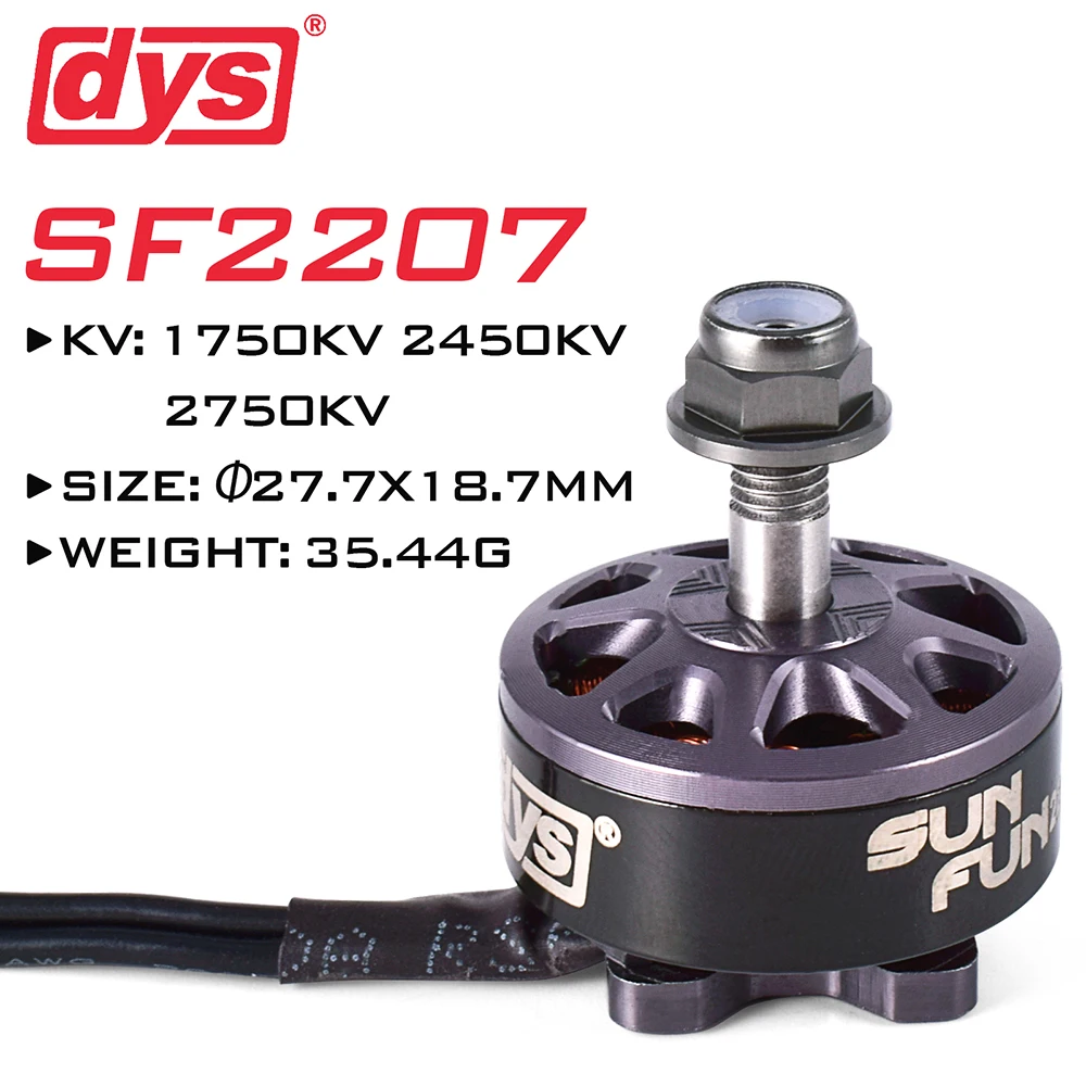 DYS SF2207 FPV Racing Drone Brushless Motor DIY RC Motors 4-5S CW Thread For Multirotor Quadcopter Aircraft Spare Parts SUN FUN
DYS SF2207 FPV Racing Drone Brushless Motor DIY RC Motors 4-5S CW Thread For Multirotor Quadcopter Aircraft Spare Parts SUN FUN