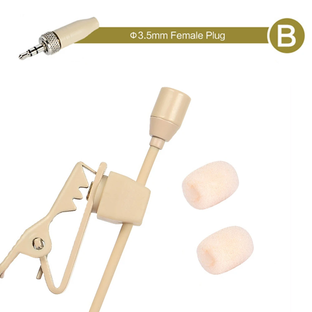 Beige Lavalier Microphone 3.5mm 3-Pin 4-Pin XLR Clip Lapel Mic For Shure Wireless Stage Worship Houses Accessories
Beige Lavalier Microphone 3.5mm 3-Pin 4-Pin XLR Clip Lapel Mic For Shure Wireless Stage Worship Houses Accessories