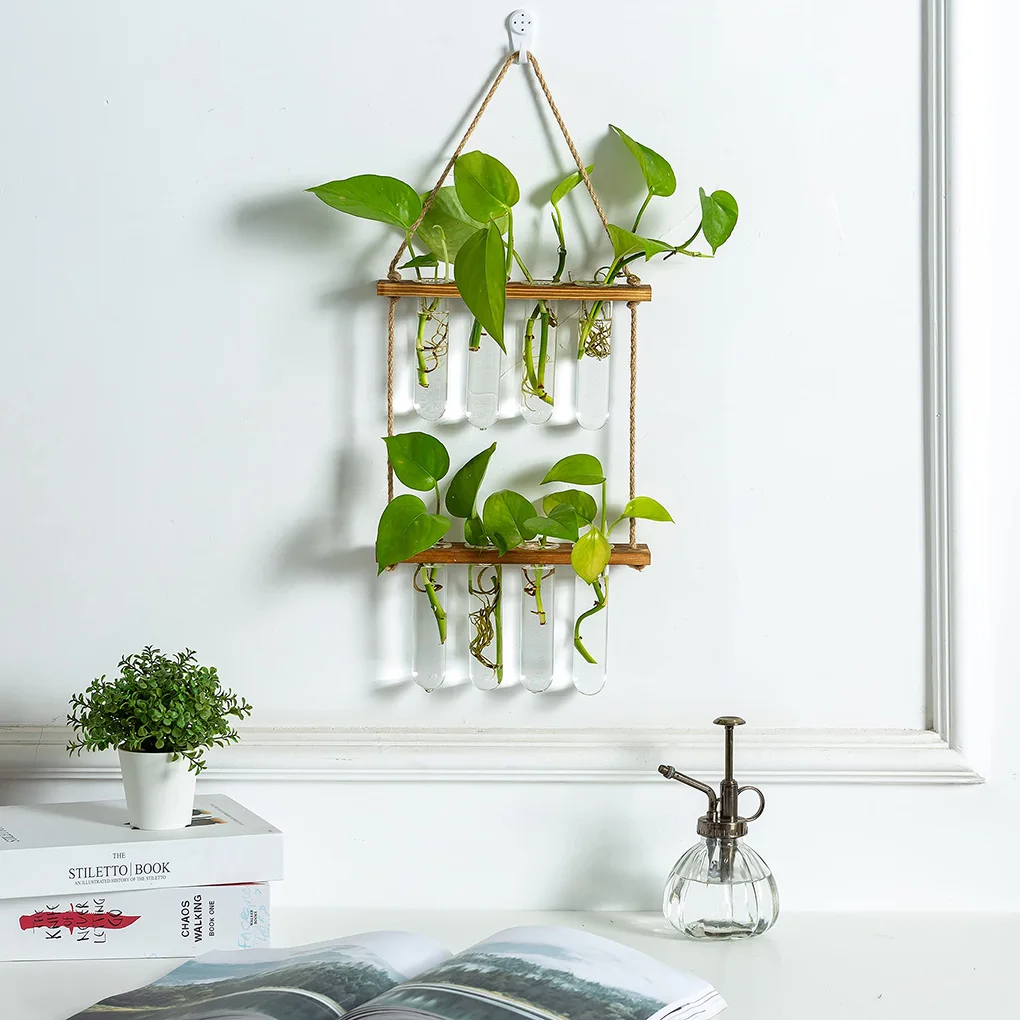 Home Balcony Plant Propagator Glass Plant Station Decor Double-deck Test Tube Vases Hydroponic for Room Office
Home Balcony Plant Propagator Glass Plant Station Decor Double-deck Test Tube Vases Hydroponic for Room Office