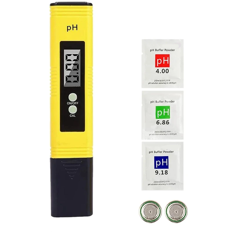 PH Meter Tester Digital PH Meter 0.01 PH Water Quality Test Digital Tester For Kitchen, Aquarium, Pool, Laboratory
PH Meter Tester Digital PH Meter 0.01 PH Water Quality Test Digital Tester For Kitchen, Aquarium, Pool, Laboratory