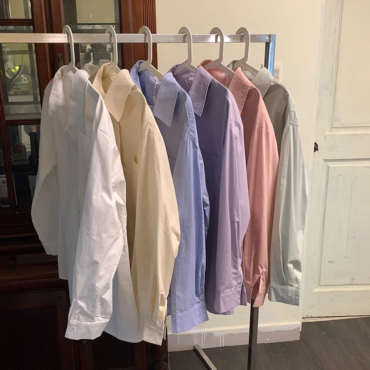 6Candy Colors shirt korean style long sleeve blouses breif Korean Style Basic womens tops and blouse 2022(F4668)
6Candy Colors shirt korean style long sleeve blouses breif Korean Style Basic womens tops and blouse 2022(F4668)