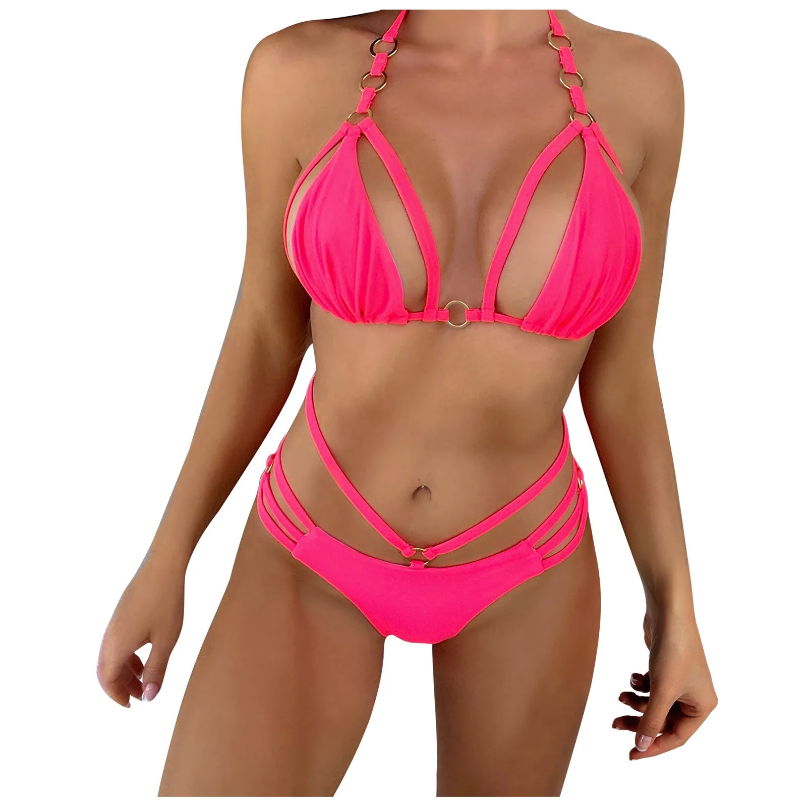 Gathered Swimsuit Bikini Women's Backless Color Solid Sexy Beach Tethered Split Swimwears Tankinis Swimwears Women's swimsuit
Gathered Swimsuit Bikini Women's Backless Color Solid Sexy Beach Tethered Split Swimwears Tankinis Swimwears Women's swimsuit