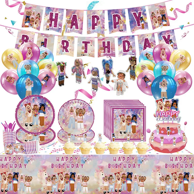 Kids Birthday Party Disposable Tableware Set Pink Napkin Plates Straws Cups Cake Flag Baby Shower Girl Gift Decorations Supplies
Kids Birthday Party Disposable Tableware Set Pink Napkin Plates Straws Cups Cake Flag Baby Shower Girl Gift Decorations Supplies