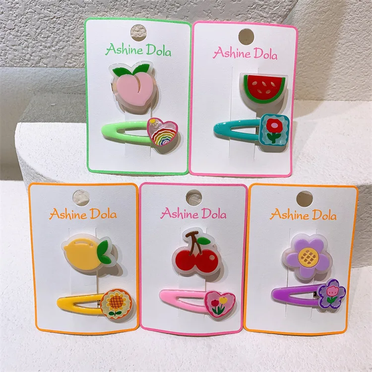 2 Pcs New Flower Cherry Watermelon Lovely Kids Hairpins Baby Hair Clips Headdress Girls Hair Accessories Children Headwear
2 Pcs New Flower Cherry Watermelon Lovely Kids Hairpins Baby Hair Clips Headdress Girls Hair Accessories Children Headwear