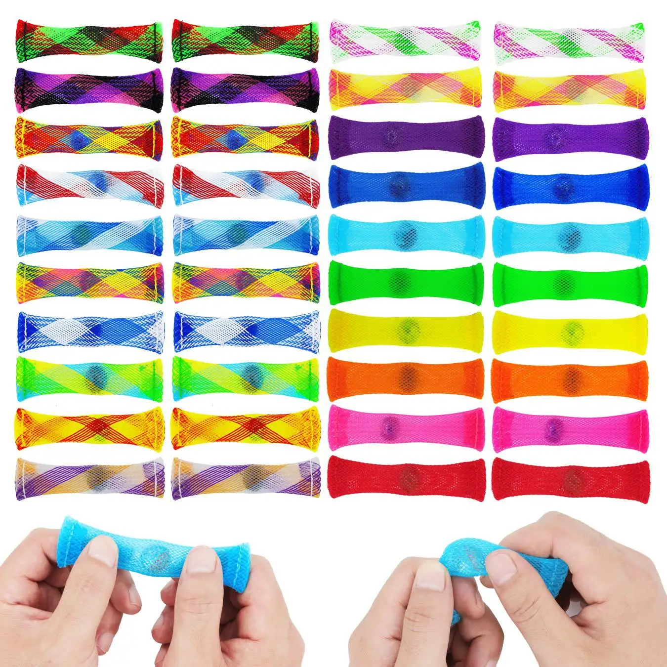 Random 1pcs Braided Mesh Tube Marbles Squeeze Toy Fidget Toy Decompression Vent Finger Game
Random 1pcs Braided Mesh Tube Marbles Squeeze Toy Fidget Toy Decompression Vent Finger Game