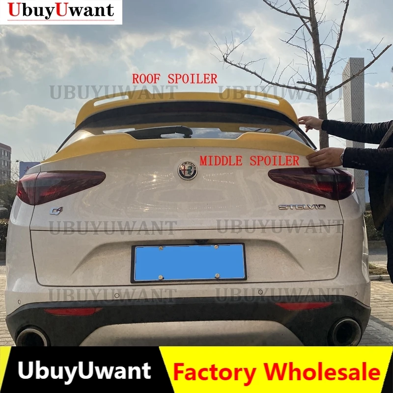 For Alfa Romeo Stelvio Spoiler ABS Plastic Carbon Fiber Look Hatchback SUV Roof Rear Wing Body Kit Accessories 2017 2018 - 2021
For Alfa Romeo Stelvio Spoiler ABS Plastic Carbon Fiber Look Hatchback SUV Roof Rear Wing Body Kit Accessories 2017 2018 - 2021