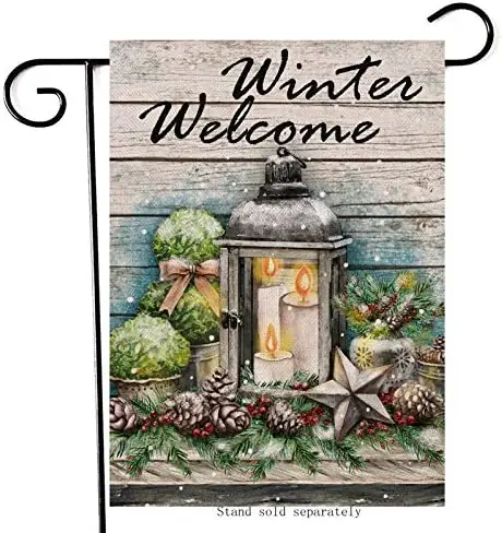 Winter Welcome Decorative Garden Flag Candle Lantern House Yard Lawn Pine Branches Red Berry Pinecone Outdoor Decor
Winter Welcome Decorative Garden Flag Candle Lantern House Yard Lawn Pine Branches Red Berry Pinecone Outdoor Decor