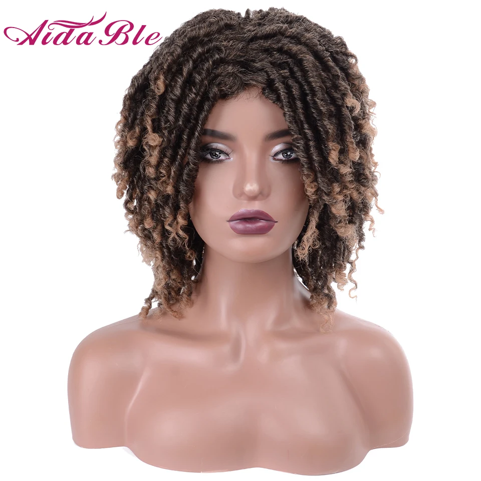 Synthetic Short Wigs Dreadlock Braided Twist Black Brown Ombre Curly Crochet Twist Braided Wigs For Black Women
Synthetic Short Wigs Dreadlock Braided Twist Black Brown Ombre Curly Crochet Twist Braided Wigs For Black Women