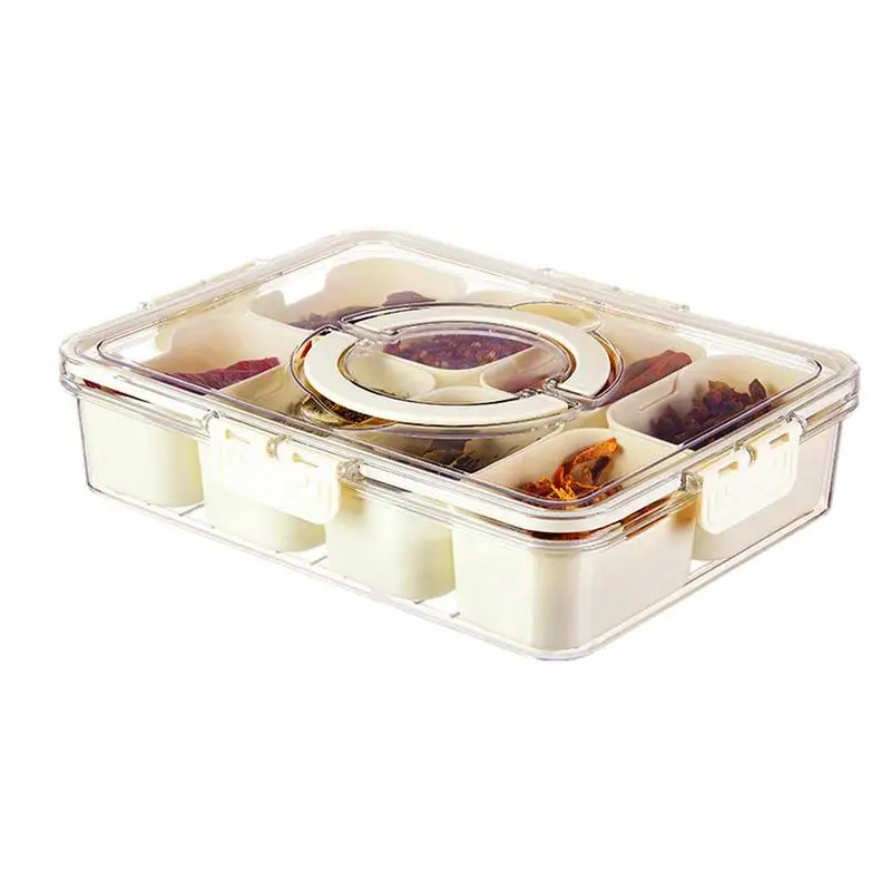 Spice Storage Containers 8 Compartments Divided Sealed Boxes with Handle Large Capacity Seasoning Containers
Spice Storage Containers 8 Compartments Divided Sealed Boxes with Handle Large Capacity Seasoning Containers