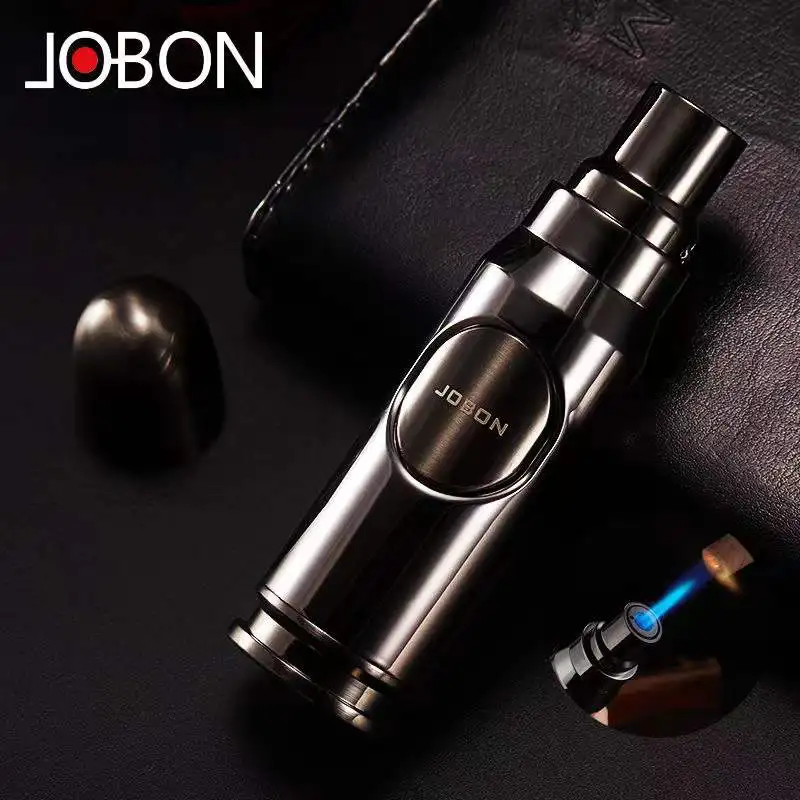 JOBON New Bullet-shaped Lighter Jet Multi-purpose Butane Gas Torch Lighter Spray Gun Cigarette Lighter Men’s Gift Ignition Tool
JOBON New Bullet-shaped Lighter Jet Multi-purpose Butane Gas Torch Lighter Spray Gun Cigarette Lighter Men’s Gift Ignition Tool