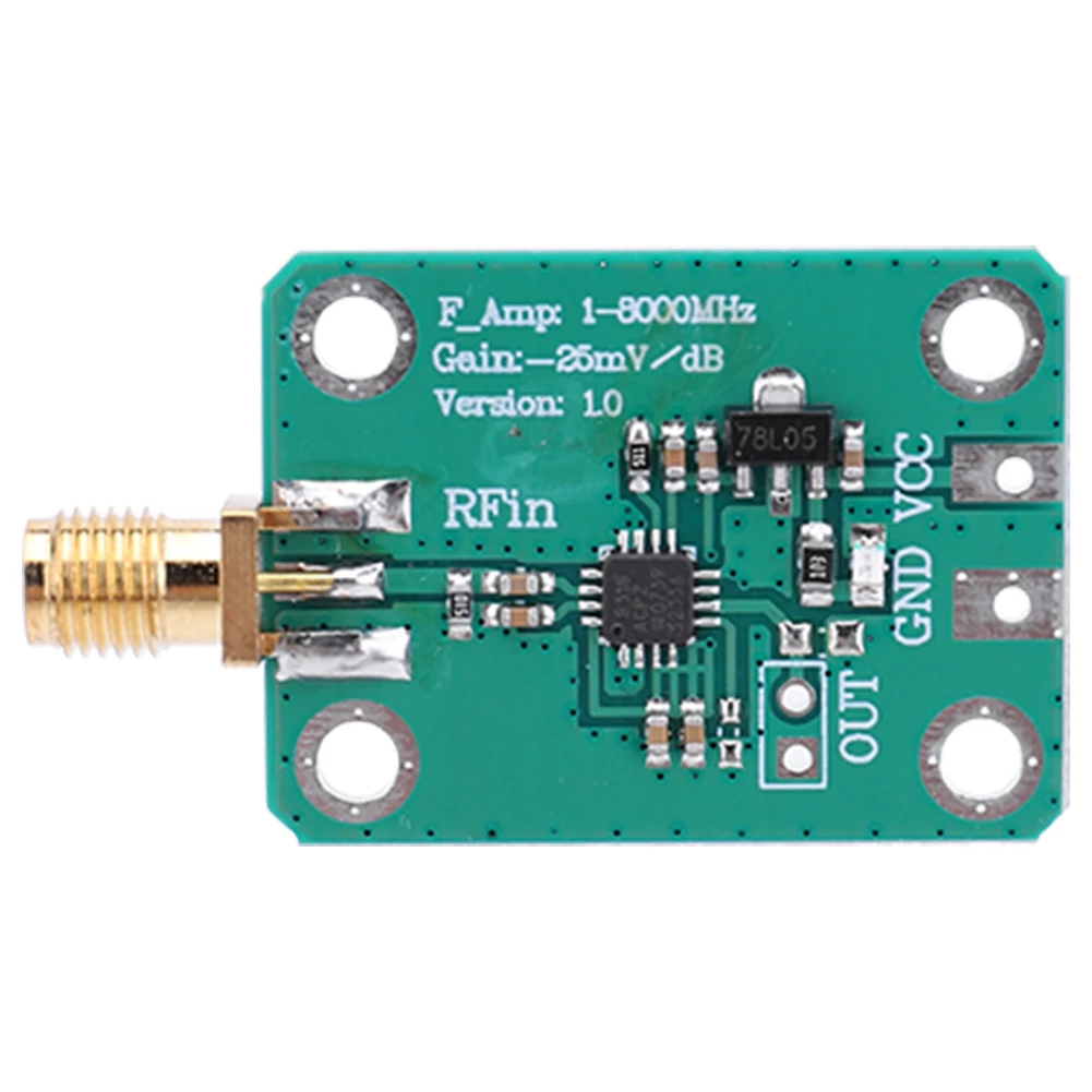 Portable 70dB Logarithmic Amplifier Module AD8318 RF Logarithmic Detector 1-8000MHz DC 7-15V RSSI Measurement RF Detector Module
Portable 70dB Logarithmic Amplifier Module AD8318 RF Logarithmic Detector 1-8000MHz DC 7-15V RSSI Measurement RF Detector Module