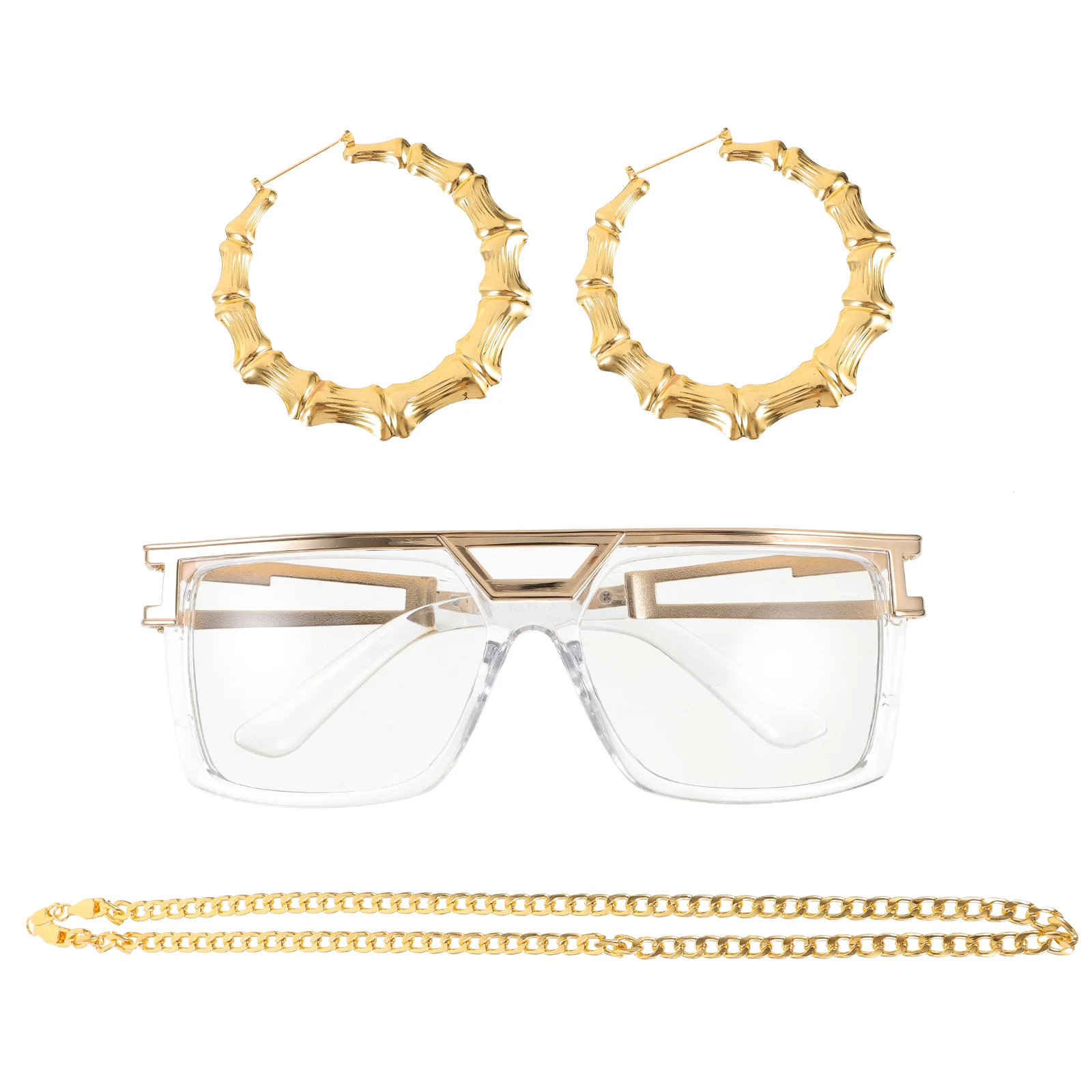 90s Jewelry Glasses Rapper Accessories Sunglasses Hip Hop Necklace Plastic Costume Kit 80s Men and Women Sign
90s Jewelry Glasses Rapper Accessories Sunglasses Hip Hop Necklace Plastic Costume Kit 80s Men and Women Sign